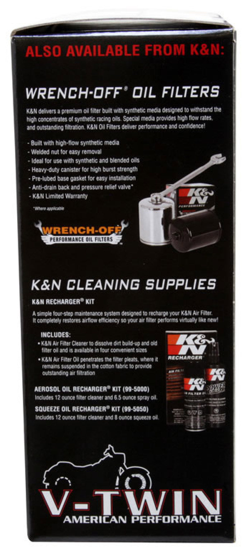 K&N High-Performance Replacement Air Filter for 2008 - 2015 Harley-Davidson Motorcycles