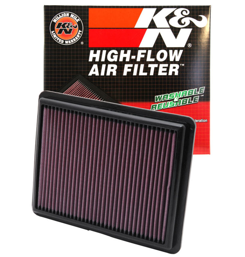 K&N High-Performance Drop-In Air Filter for 2008 Honda Accord 3.5L V6