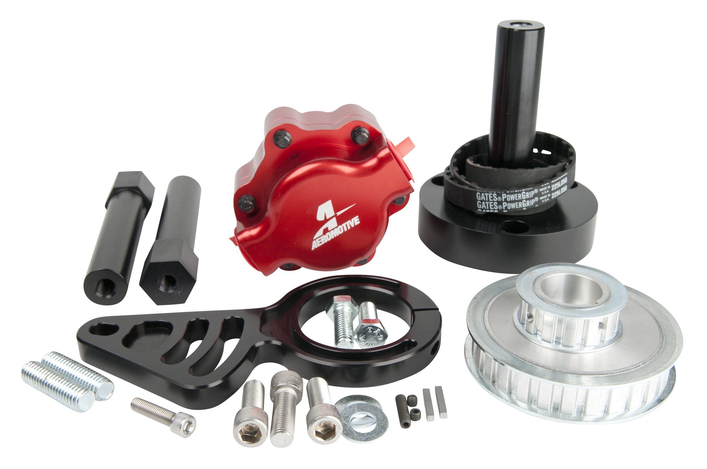 Aeromotive B.B. Chevy Kit: Unleash Power with 11105 Billet Belt Drive Pump! (Includes Pulleys, Bracket, Pump and Hardware)
