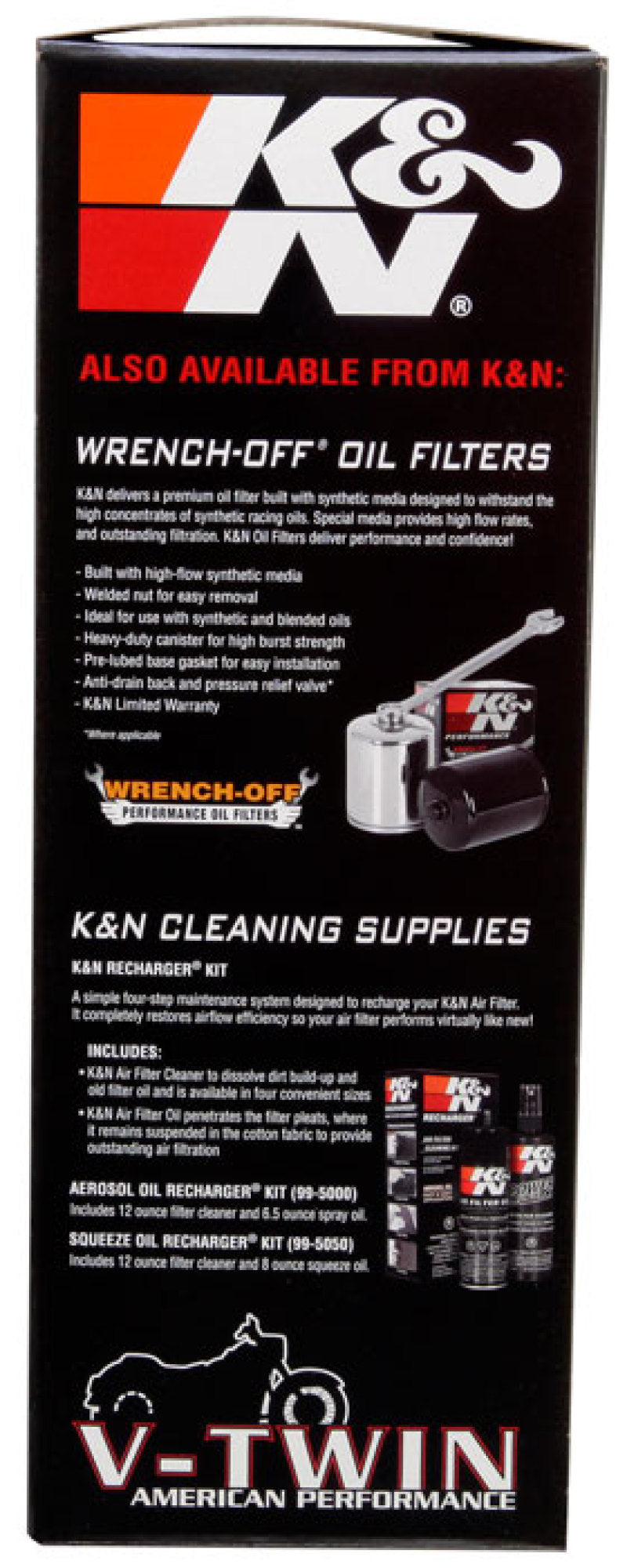 Rev Up Your Harley! K&N Replacement Air Filter for 2002 - 2009 VRSCA V - Rod
