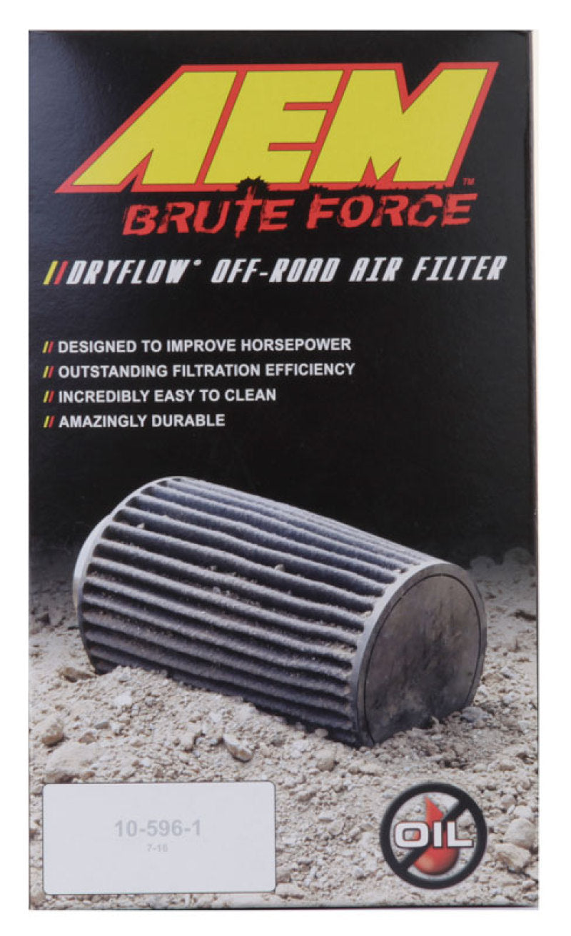 AEM Dryflow 3.5in. X 7in. Round Tapered Air Filter - Ideal for Off - Road Adventures!