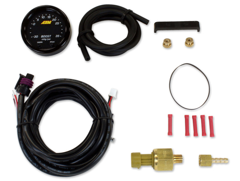 AEM X-Series Boost Pressure -30inHg 60psi Gauge Kit: Unleash Your Engine's Potential!