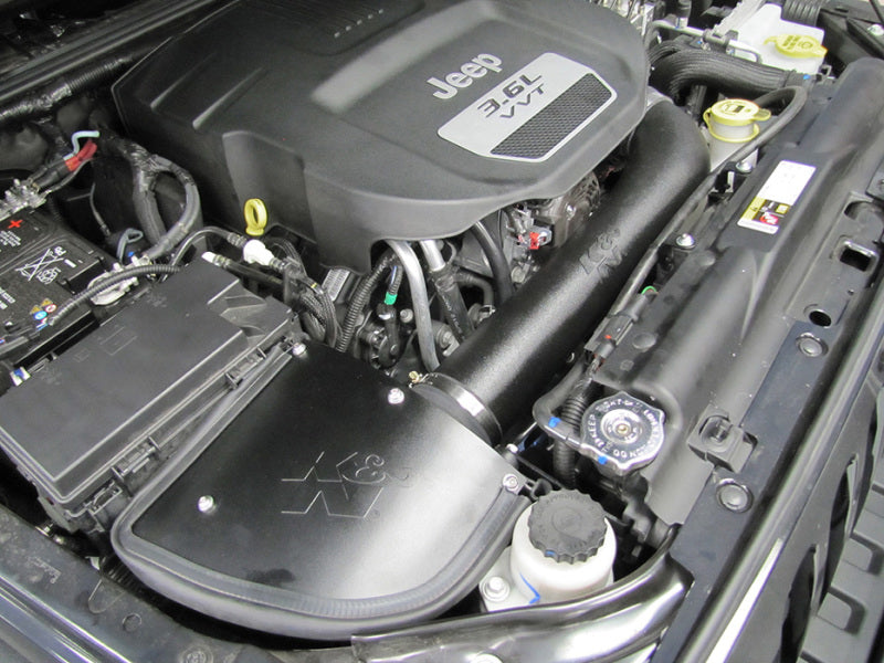 K&N Aircharger Performance Intake Kit for 2012 - 2018 Jeep Wrangler 3.6L - V6: Unleash Your Ride's Power!
