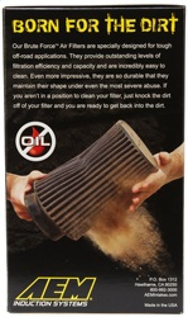 AEM Dryflow 3.5in. X 7in. Round Tapered Air Filter - Ideal for Off - Road Adventures!