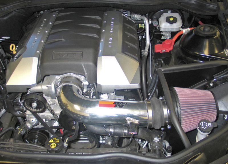 K&N 10 Camaro 6.2L V8 Polished Typhoon Short Ram Intake - Unleash Your Car's Potential!