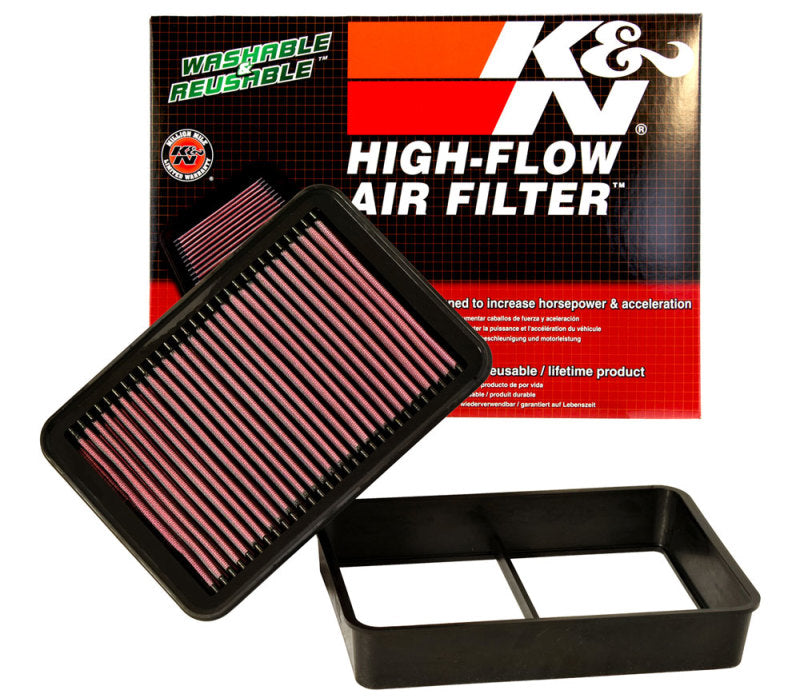 K&N High-Performance Drop-In Air Filter for 2008 - 2015 Mitsubishi Lancer & Outlander