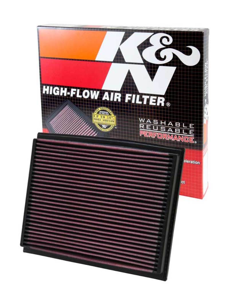 K&N High-Performance Drop-In Air Filter for 2002 - 2009 Audi A4/RS4/S4