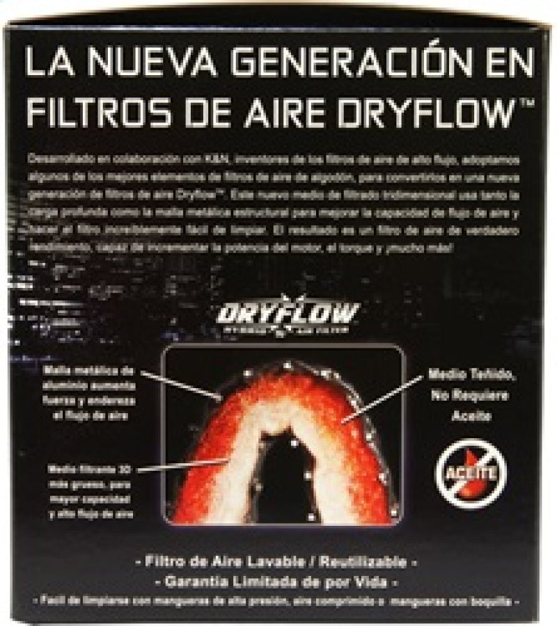 AEM Dryflow Conical Air Filter - Optimal Performance with 5.5in Base OD, 4.75in Top OD, 5in Height
