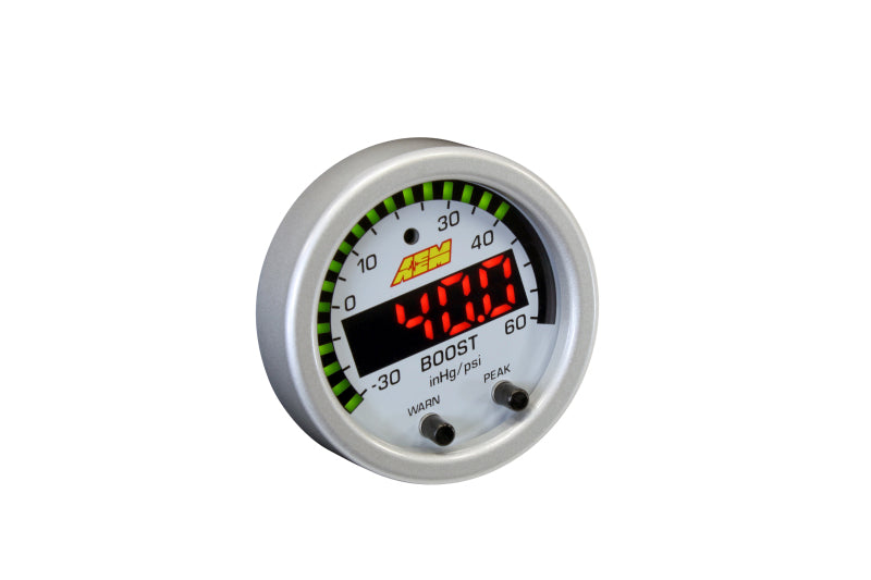 AEM X-Series Boost Pressure -30inHg 60psi Gauge Kit: Unleash Your Engine's Potential!