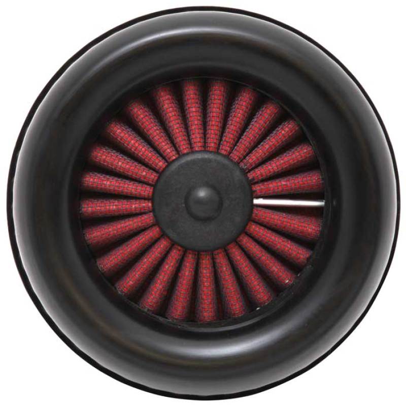 AEM Dryflow Round Tapered Air Filter - Ideal for Racing! 6in Base OD x 5in Top OD x 5.5in H x 2.5in Flange ID