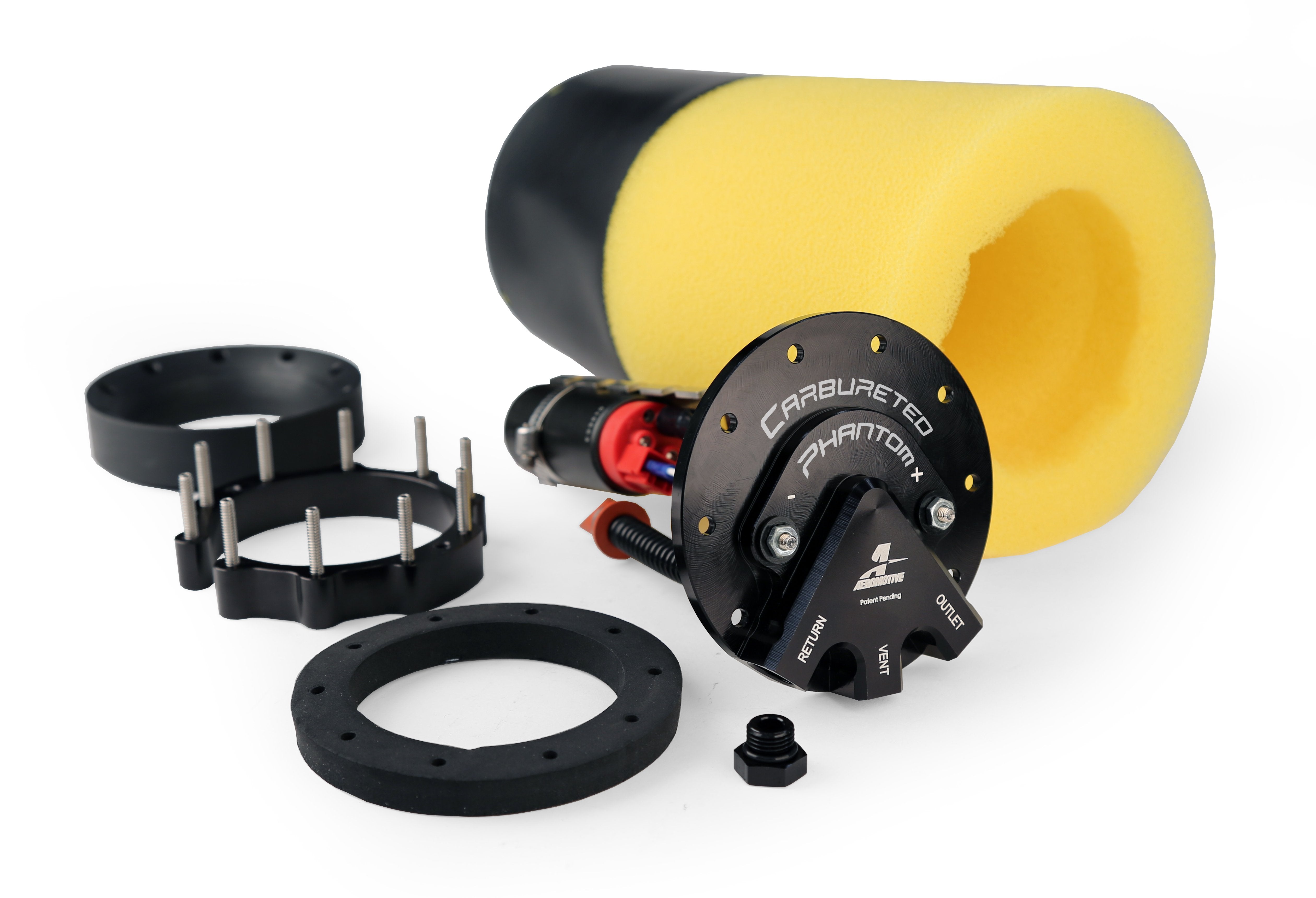 Aeromotive Carbureted Phantom Universal In-Tank Fuel System: 15-psi Preset, 325lph Pump for High-Powered Engines