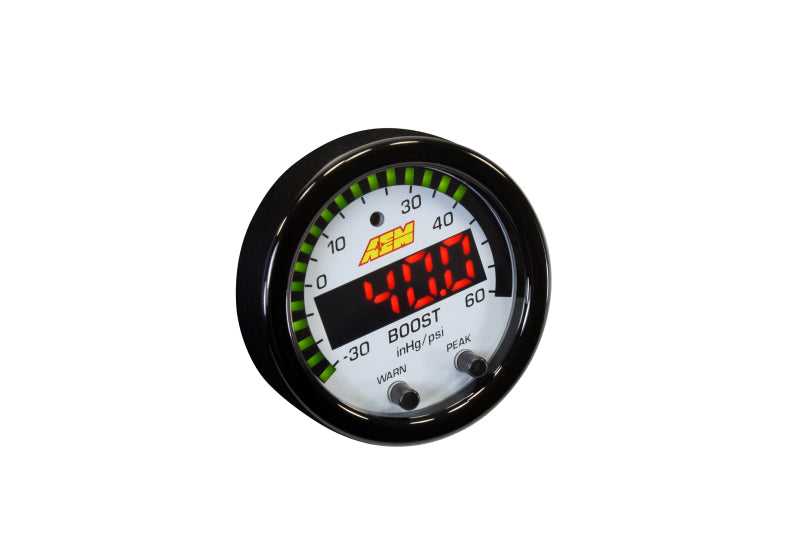 AEM X-Series Boost Pressure -30inHg 60psi Gauge Kit: Unleash Your Engine's Potential!