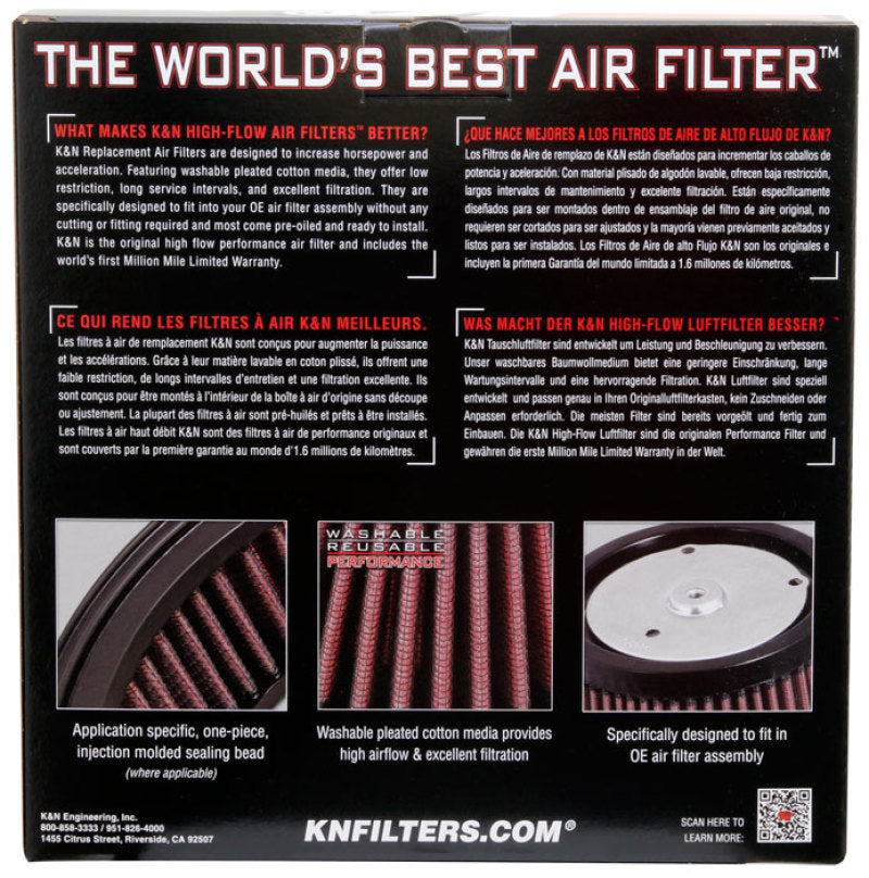 Rev Up Your Harley! K&N Replacement Air Filter for 2002 - 2009 VRSCA V - Rod