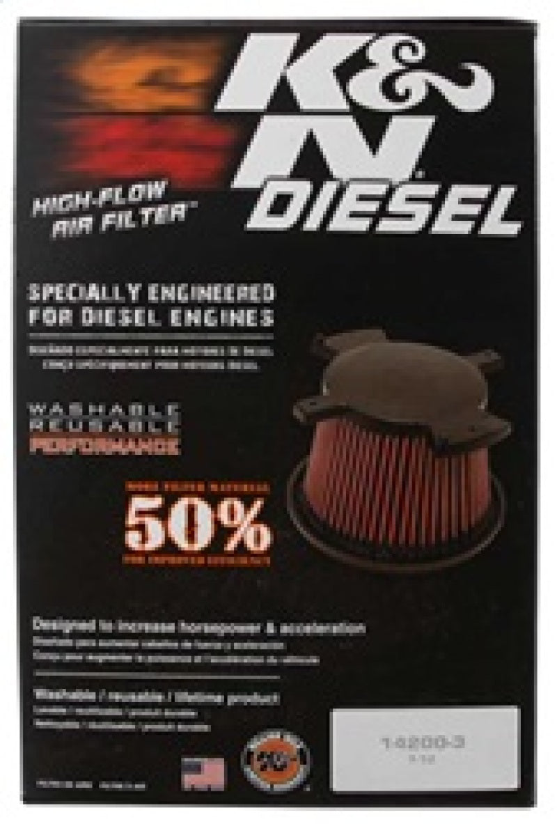 Rev Up Your Ford! K&N Drop-In Air Filter for 2008 - 2010 F250, F350, F450, F550 Super Duty 6.4L