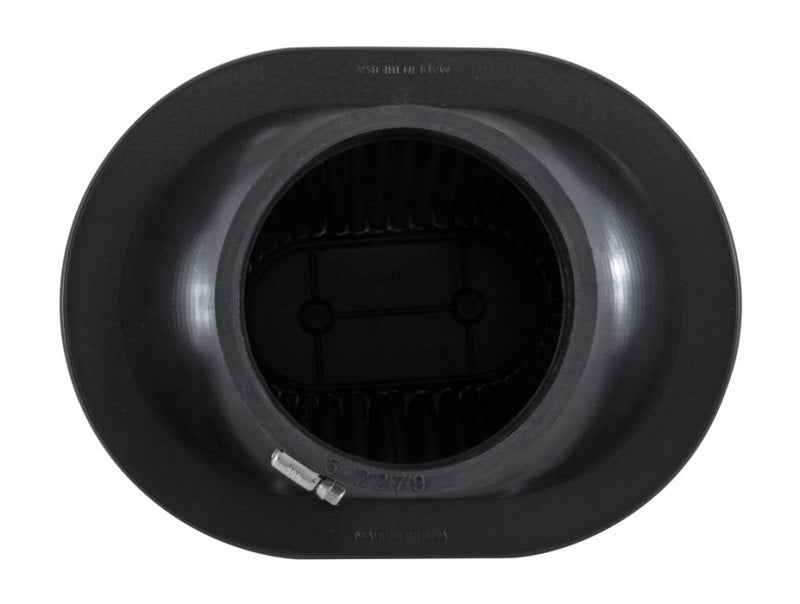 AEM Dryflow Oval Tapered Air Filter - Unleash Optimal Performance! 8in x 10.5in O/S Base, 5in x 7.75in O/S Top, 8in Height