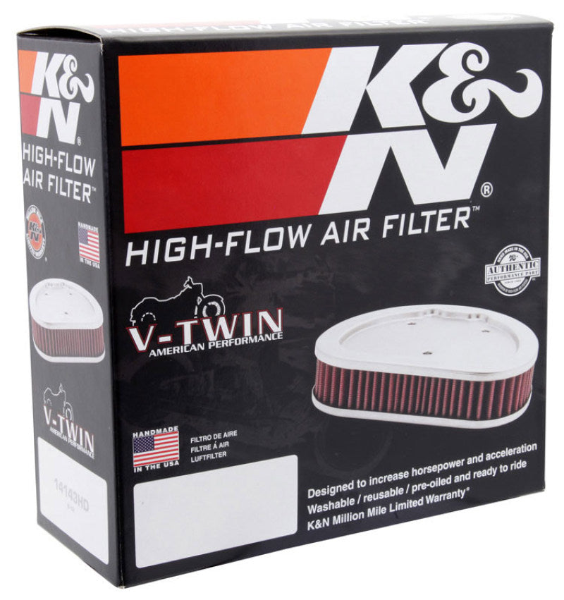 K&N High-Performance Replacement Air Filter for 2008 - 2015 Harley-Davidson Motorcycles
