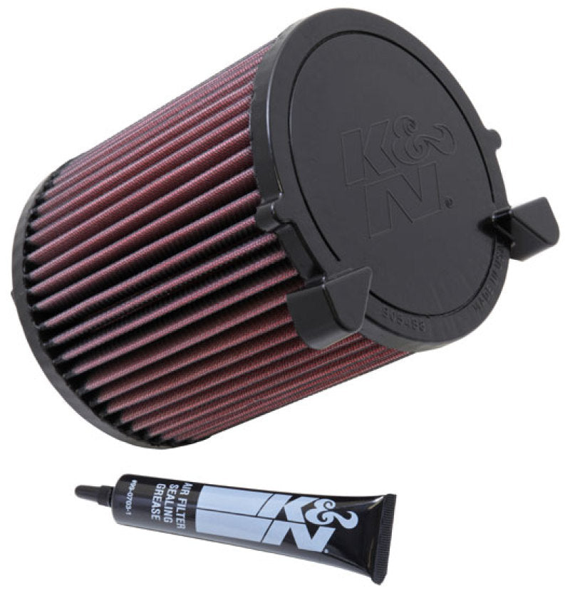 K&N High-Performance Drop-In Air Filter for Audi A3 L4-1.6L and Multiple VW Models